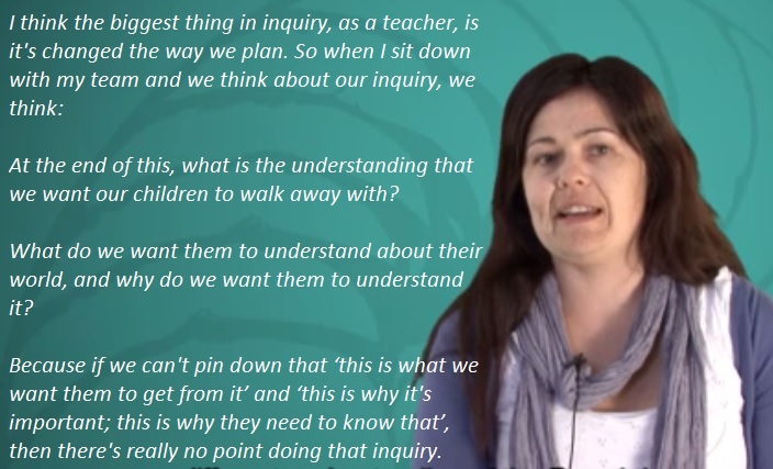 Vic Hygate talking about inquiry learning.