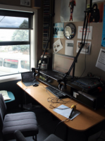 Broadcasting studio at Lyall Bay School.