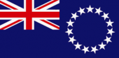 Cook Islands flag.