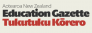 Education Gazette logo.