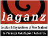 Lesbian and Gay Archives of NZ logo.