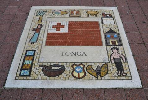 Mosaic art from Tonga.