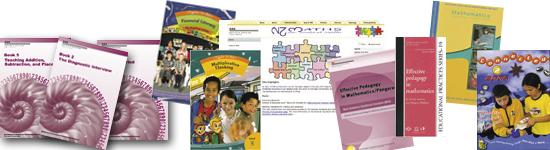 Book covers for mathematics resources.