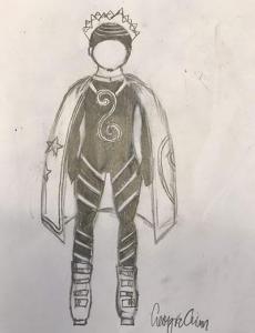 Student design for light suit.
