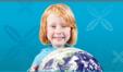 Student with world globe from NZC Online banner.