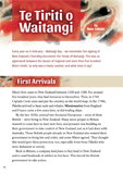 Journal page from Te Tiriti o Waitangi.