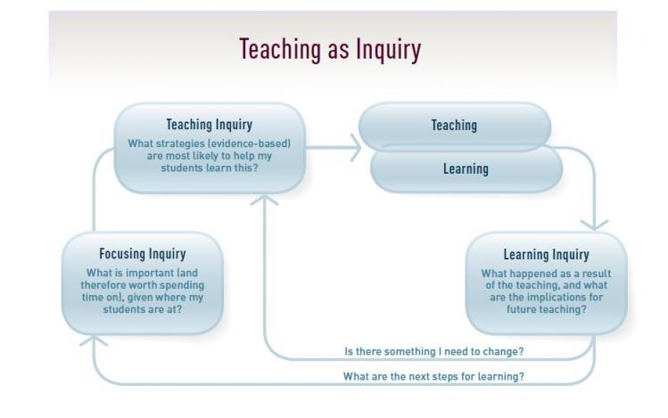 Teaching as Inquiry diagram from NZC page 35. 