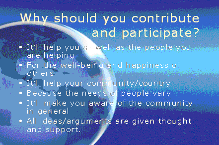 Why should you contribute and participate image. 